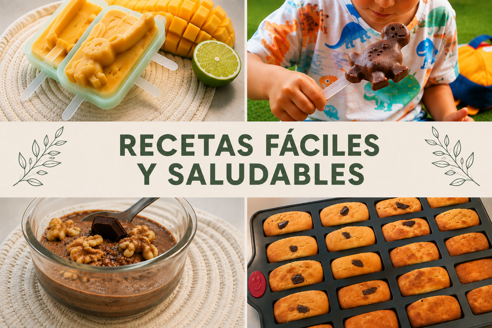 4 postres saludables para niños: recetas fáciles, caseras y deliciosas